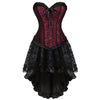 Classic Flounce Body Shaping Two-piece Suits Long Dress