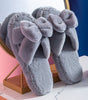 Bowknot Plush Slippers Plush Cotton Slippers