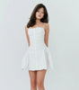 Summer New Polka Dot Print Tube Top Off-neck Strap Backless Dress