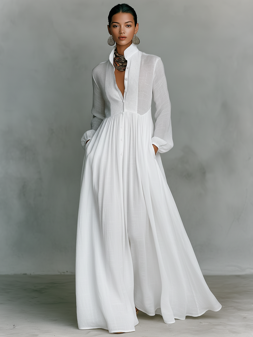 Sienna Linen Maxi Dress