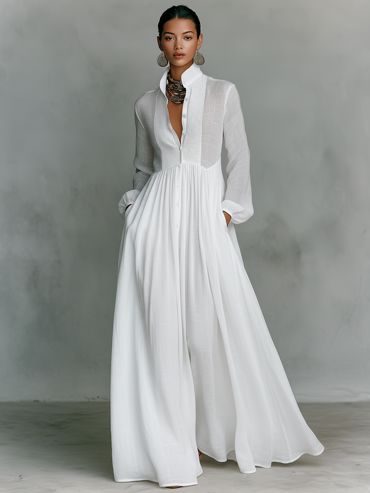Sienna Linen Maxi Dress