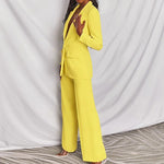Women’s 2-Piece Blazer Suit Set – Long Sleeve Blazer & Pants