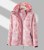 Unisex Printed Hooded Windbreaker – Waterproof, Windproof Zip-Up Jacket