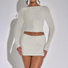 Long Sleeve T-shirt Skirt Two-piece Suit Women's Clothing
