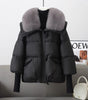 Women's Short Fur Collar Padded Winter Jacket