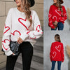 Women's Valentine's Day Heart Sweater