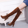 Black Knee High Boots For Women Shoes High Heel Long Boots