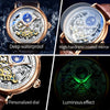 Moon Phase Dual Time Zone Skeleton Watch