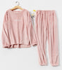 Flannel Pajamas Sets Winter Home Clothes For Women Men Sleepwear Couple