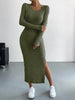 Knitted Long Dress Women's Clothing