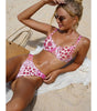 New Print Bikini Underwire Slimming Swimsuit