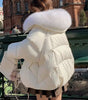 Women's Short Fur Collar Padded Winter Jacket