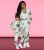 Printed Tie-dye Long-sleeved Sweater Parent-child Suit