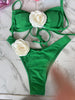 Tube Top 3D Flower Bra Briefs