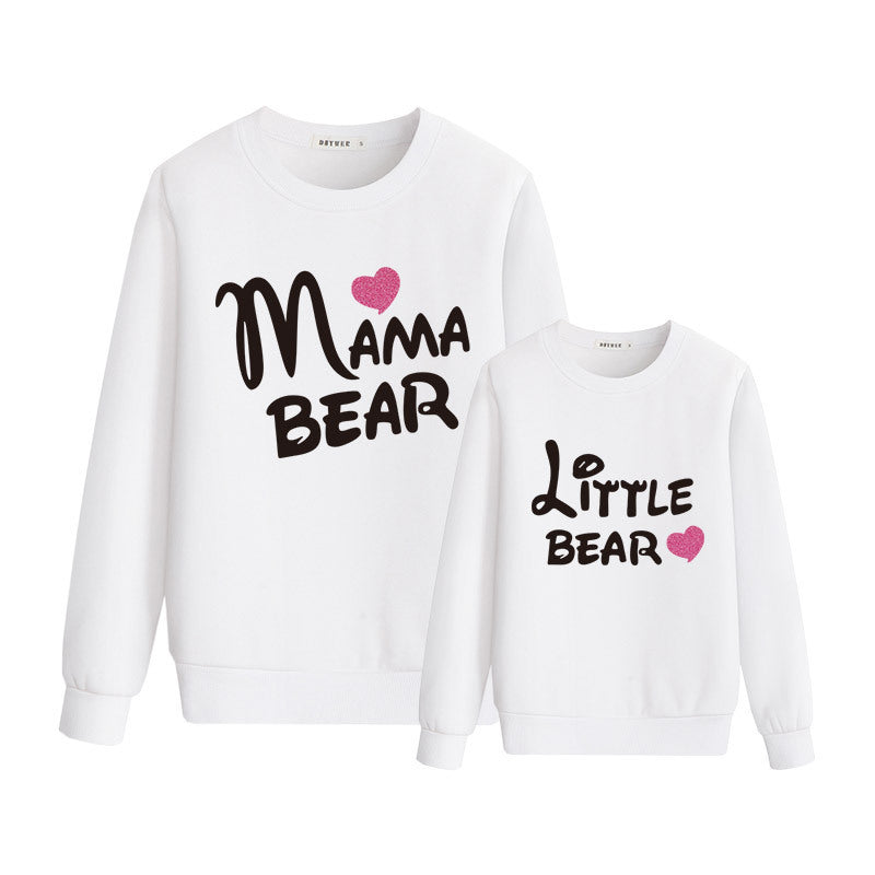 Autumn And Winter Letters Love Printed Parent-child Sweater