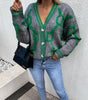 Lockere Strickjacke mit Fledermausärmeln