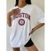 Boston USA City Printed Womans Short T-shirt
