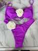 Tube Top 3D Flower Bra Briefs