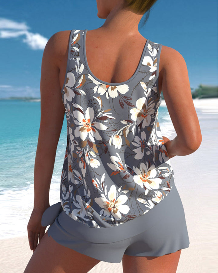 Daisy Floral Tankini Set