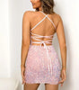 French Sequined Suspender Dress – Summer Sexy, Slim Fit