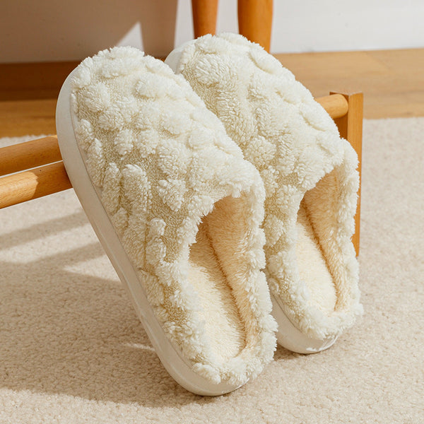 Women's Warm Plush Non Slip Cotton Slippers