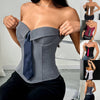 Y2K Faux-Tied Bandeau Vest for Women