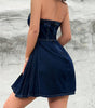 Women's Off-Shoulder Denim Bodycon Dress – Y2K Party Clubwear