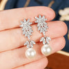 Wedding Dress Earrings Super Shiny Pearl