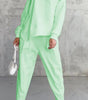Women's Round Neck Loose And Irregular Long-sleeve Sweater Set