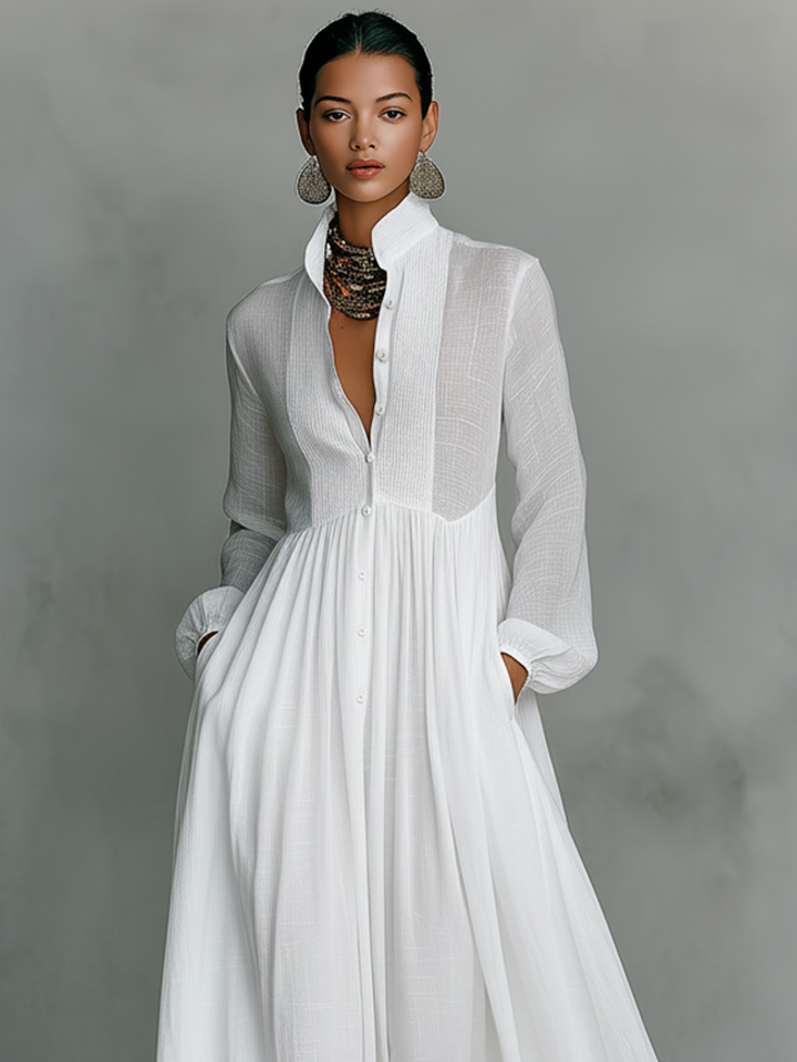 Sienna Linen Maxi Dress