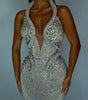 Sexy Sequined Banquet Handmade Dress Sheath Trailing Evening Dress