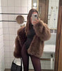 Women's Fashionable Solid Color Temperament Short Coat