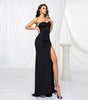 Elegant Chest-wrapped Off-neck Long Large Hem Evening Dress