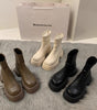 Thick Bottom Square Toe Martin Boots Women