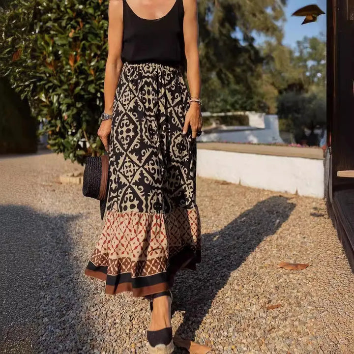 Freya Boho Maxi Skirt