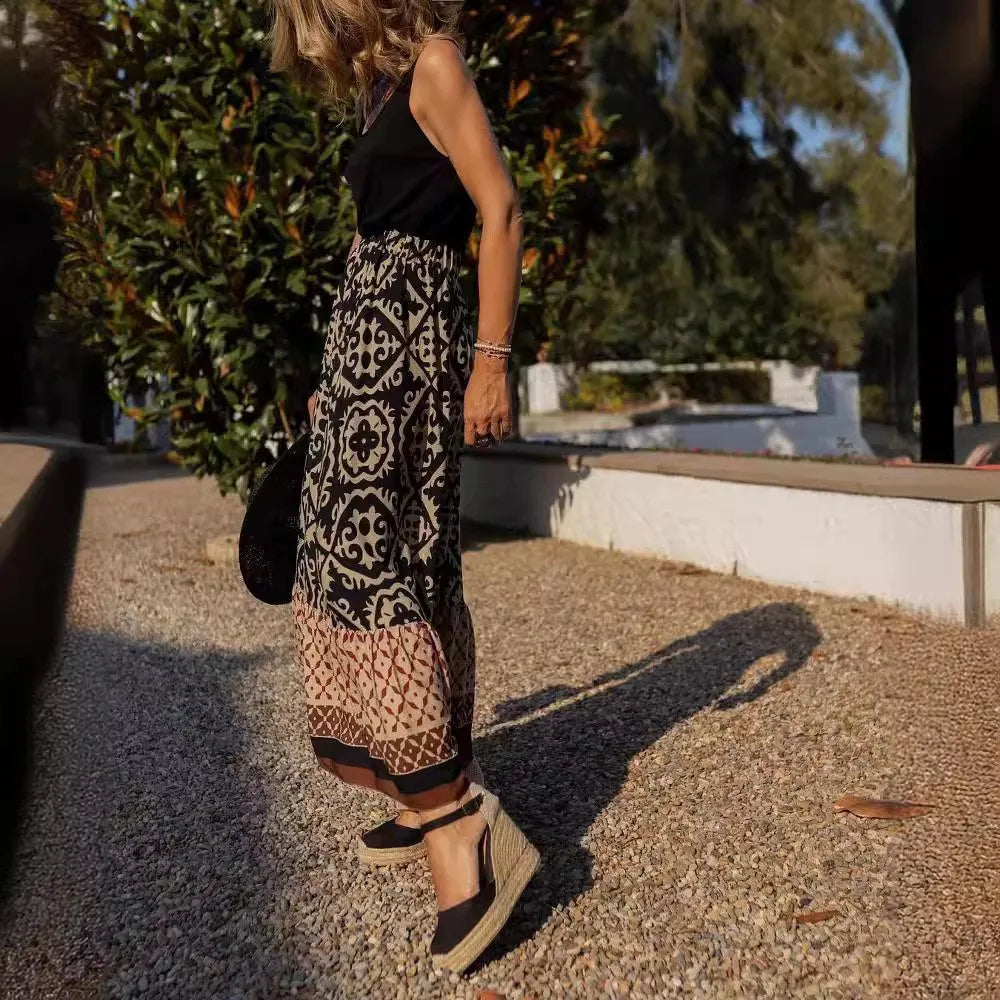 Freya Boho Maxi Skirt