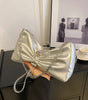 High-grade Waist Bag Silver Underarm Bag Shoulder Crossbody