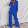 Women’s 2-Piece Blazer Suit Set – Long Sleeve Blazer & Pants