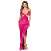 Summer Women's Clothing Split Backless Hollow Dress