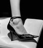 Mesh Pointed Cross Buckle High Heel Fashion Women's Shoes