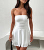 Y2K Tube-top Short Dress Summer Sexy Pleated Tight Dresses For Womens Clothing