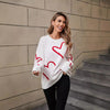 Women's Valentine's Day Heart Sweater