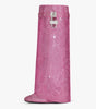 Round Toe Rhinestone Lock Knee-High Wedge Boots