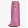 Round Toe Rhinestone Lock Knee-High Wedge Boots