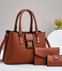 Three-Piece Textured Women's Crossbody Bag Set