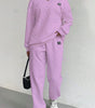 Women's Jacquard Sweater & Trousers Set