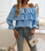 Off-shoulder Bishop Sleeves Top