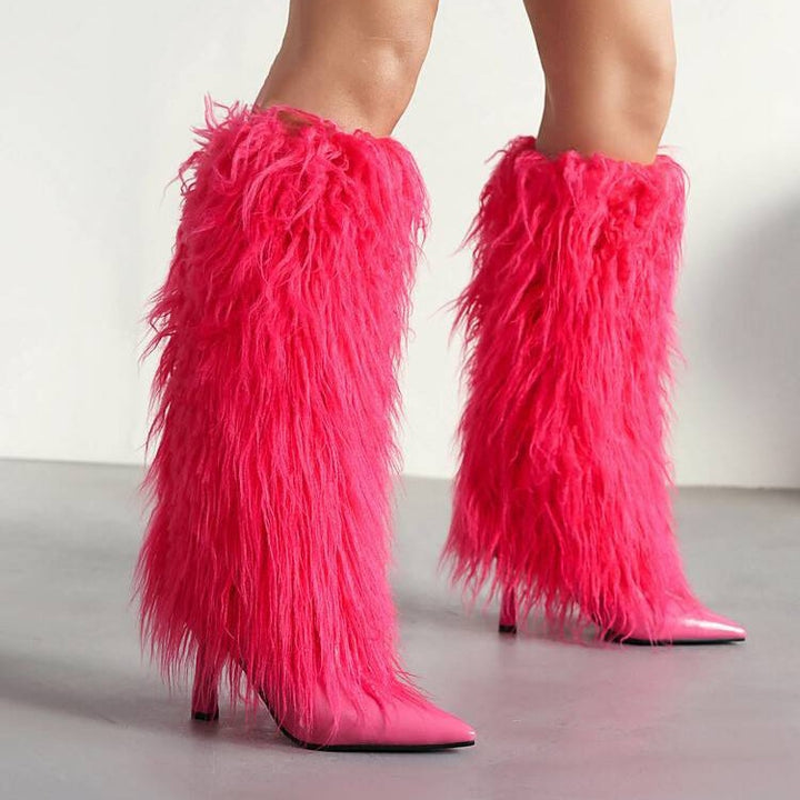 The Femme Fatale Fur Boots
