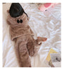 Parent-child Plush Pajamas Gloves Brown Bear Cartoon Cute