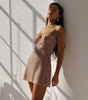 Shiny Pink Diamond Suspender Princess Dress
